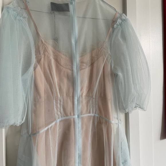Simone Rocha Balloon-Sleeve Sheer Tulle Dress UK4/XS with inner slip - Picture 5 of 9